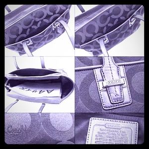 Coach F25501 Taylor Op Art Alexis Carry All Tote W